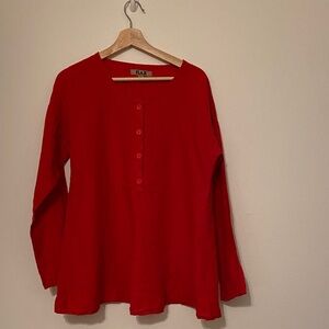 Flax Vibrant Red Top